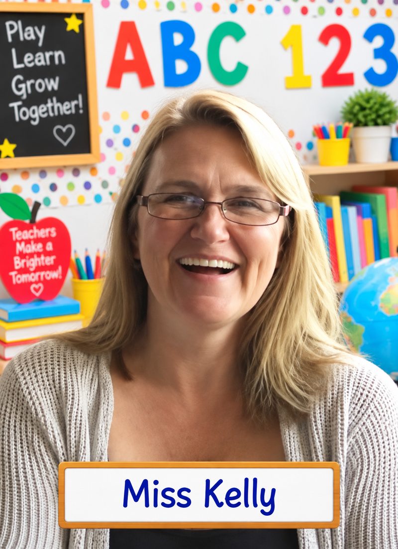 Miss Kelly, teacher at St. Luke's Day School